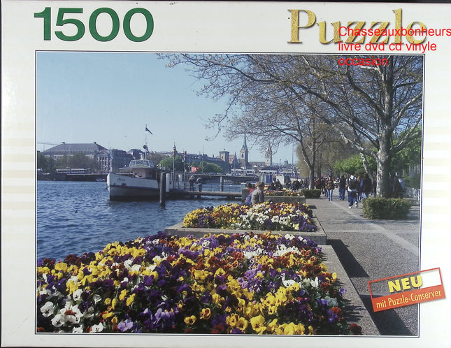Puzzle 1500 pièces Zürich – puzzle ville suisse panorama urbain occasion adulte - jeu de société Puzzle