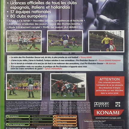 Pro Evolution Soccer 4 (PES 4) – Jeu vidéo Xbox – Football simulation – KONAMI – XBOX - Jeux vidéo