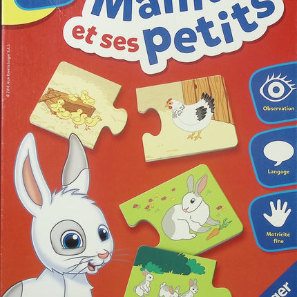 Jeu de société enfant Maman et ses petits Ravensburger jeu d’association mémoire dès 3 ans éducatif famille - jeu de société