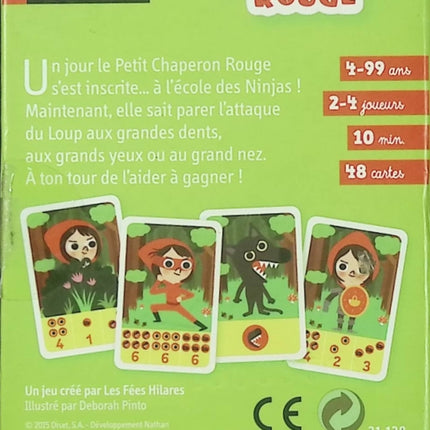 Jeu de cartes enfant La revanche du chaperon rouge Nathan jeu rapide famille dès 4 ans 2 à 4 joueurs - jeu de société