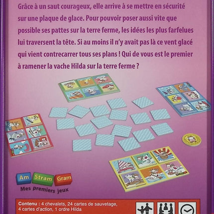 Jeu de société Qui sort la vache de la glace Schmidt jeu enfant mémoire logique dès 3 ans 2 à 4 joueurs - jeu de société