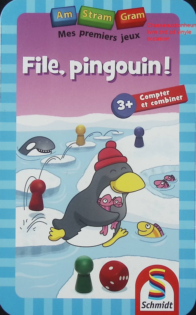 Jeu de société File Pingouin Schmidt jeu enfant logique adresse équilibre dès 5 ans famille 2 à 6 joueurs - jeu de société
