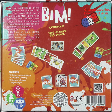 Jeu de société Et Bim ! jeu d’ambiance rapidité réflexe famille enfants dès 7 ans 2 à 8 joueurs - jeu de société