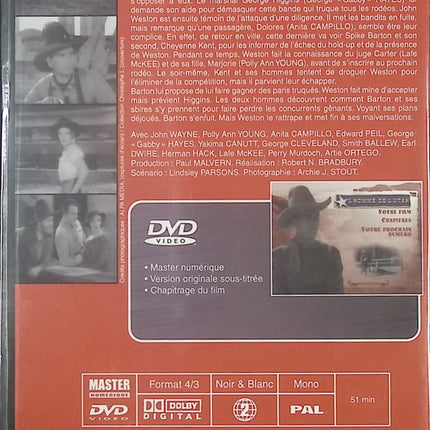 L’homme de l’Utah DVD – Western classique avec John Wayne - DVD