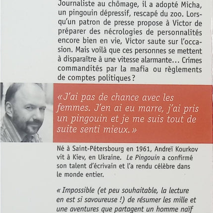 Le pingouin - Andreï Kourkov - livre
