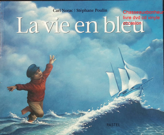 La vie en bleu – Stéphane Poulin & Carl Norac – Album jeunesse illustré poétique d’occasion - Livre