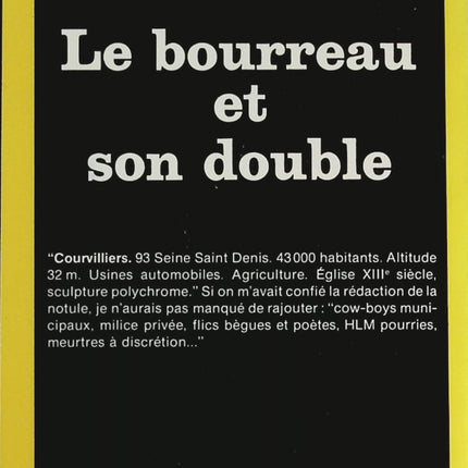 Le Bourreau et son double - Didier Daeninckx - livre