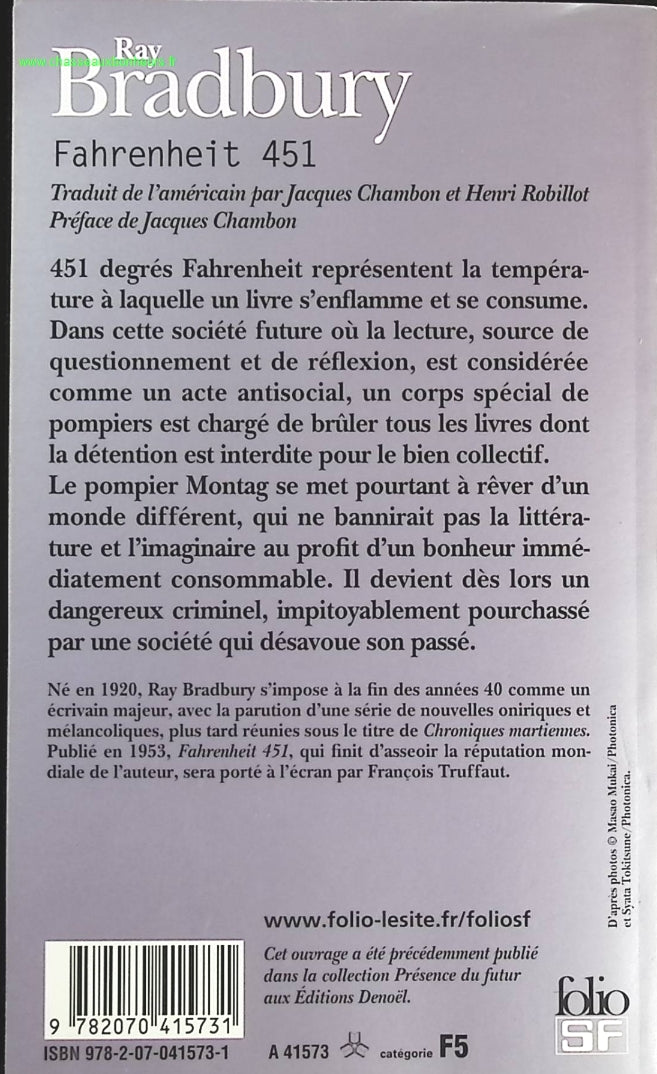Fahrenheit 451 - Ray Bradbury - book