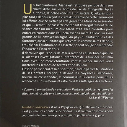 Hypothermie - Arnaldur Indridason - livre