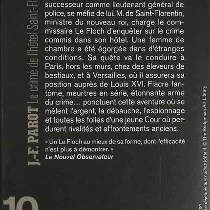 Das Verbrechen im Hotel Saint-Florentin - Jean-François Parot - 2005 - Buch