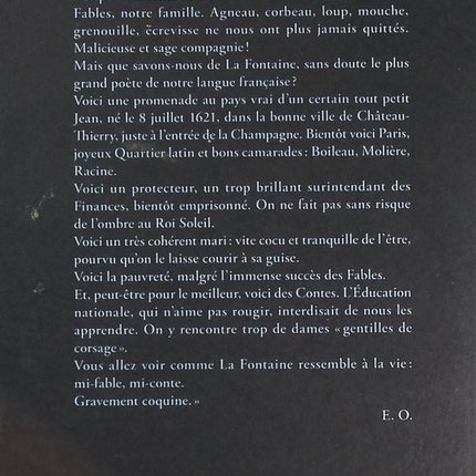 La Fontaine A Truant School - Erik Orsenna - book