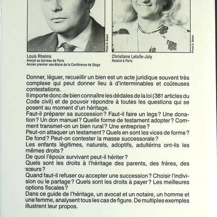 Guide de l'héritage - Louis Rheims - livre