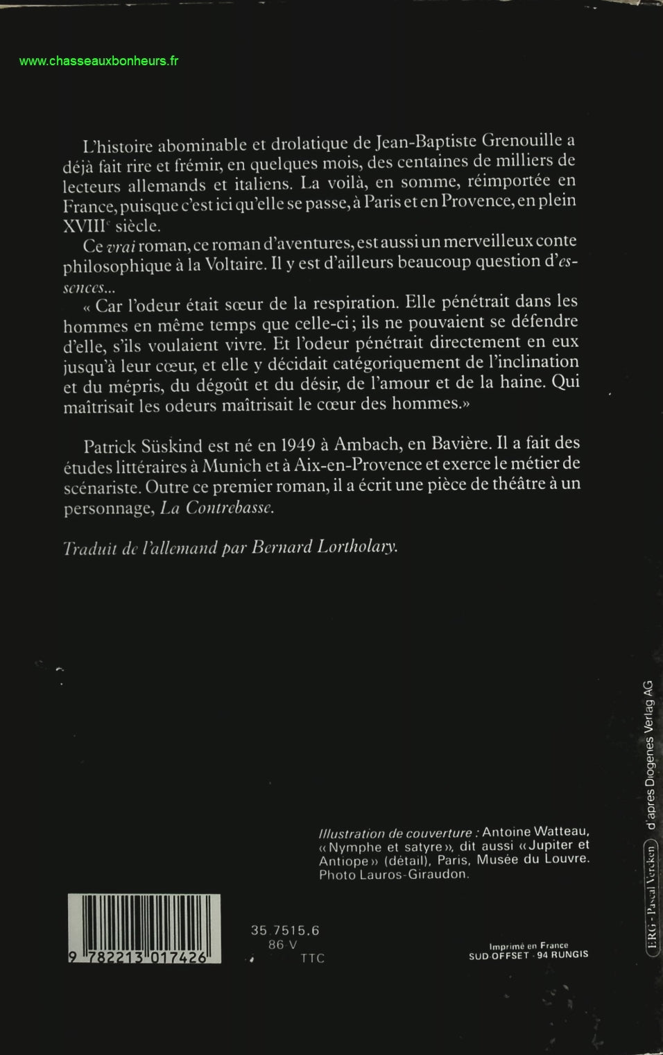 Le Parfum - Histoire d'un Meurtrier - Suskind Patrick - livre