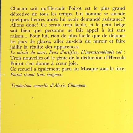 Le miroir du mort - Agatha Christie - livre