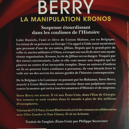 Die Kronos-Manipulation – Steve Berry – Buch