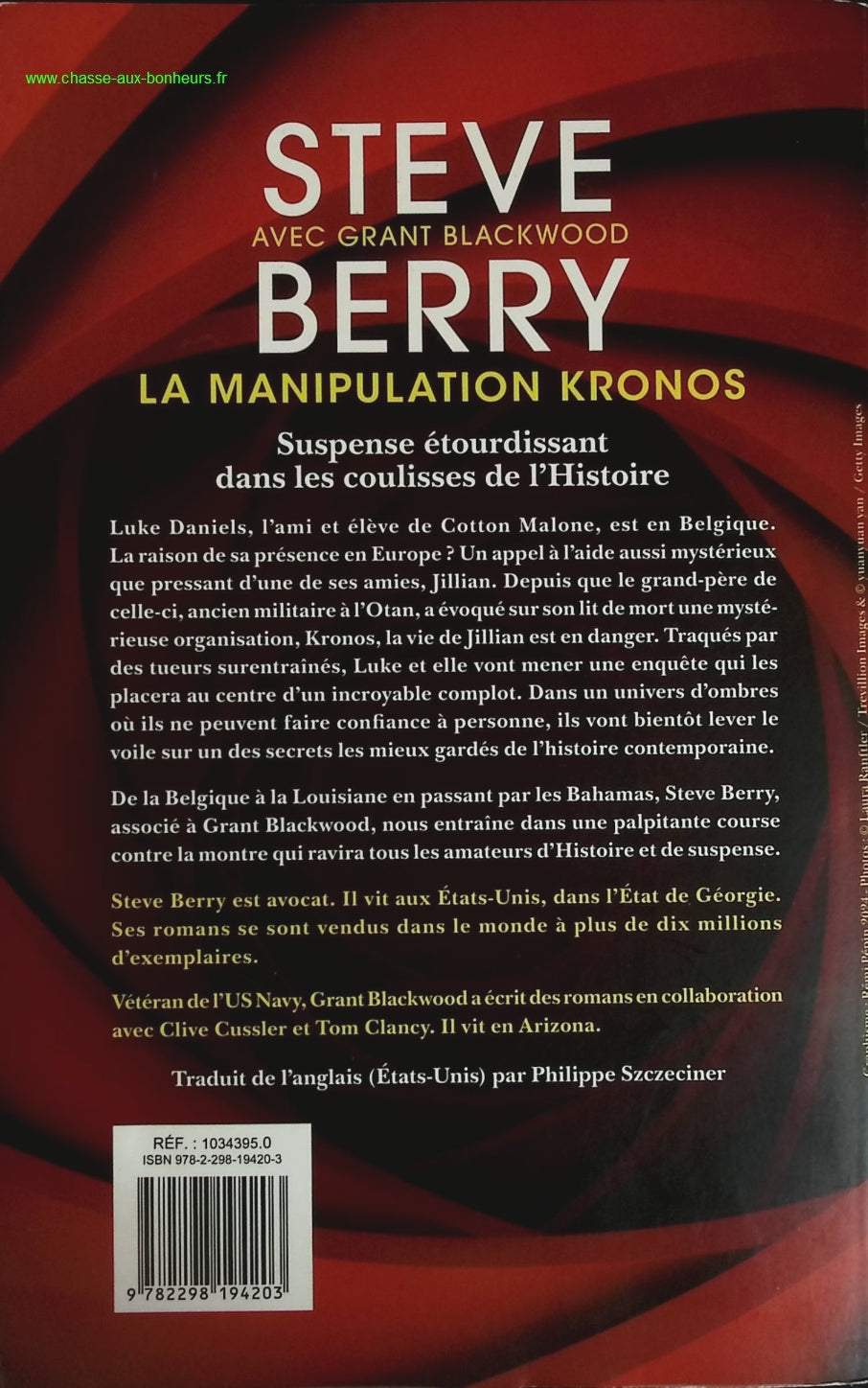The Kronos Manipulation - Steve Berry - book