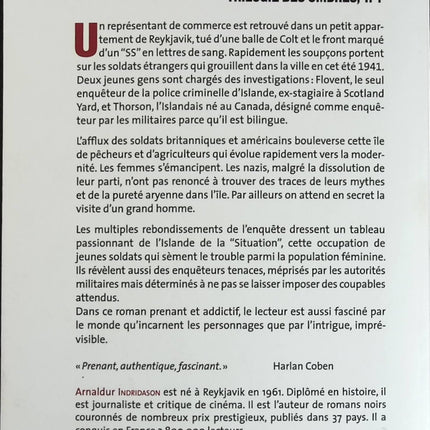 Dans l'Ombre - Arnaldur Indridason - livre