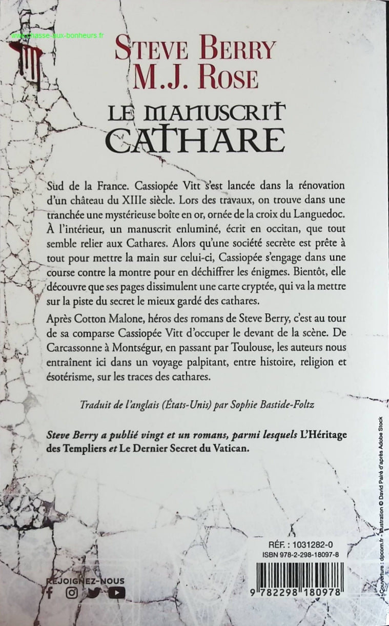 The Cathar Manuscript - Steve Berry - book