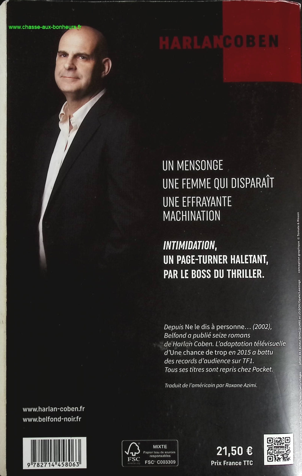 Intimidation - Harlan Coben - book