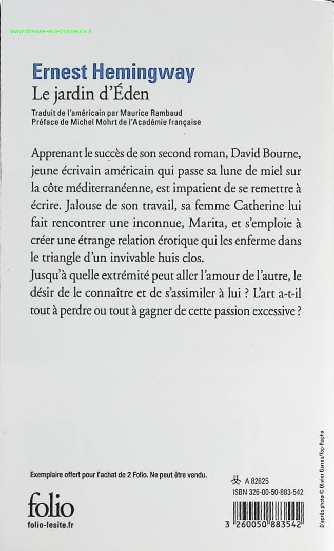 The Garden of Eden - Ernest Hemingway - book