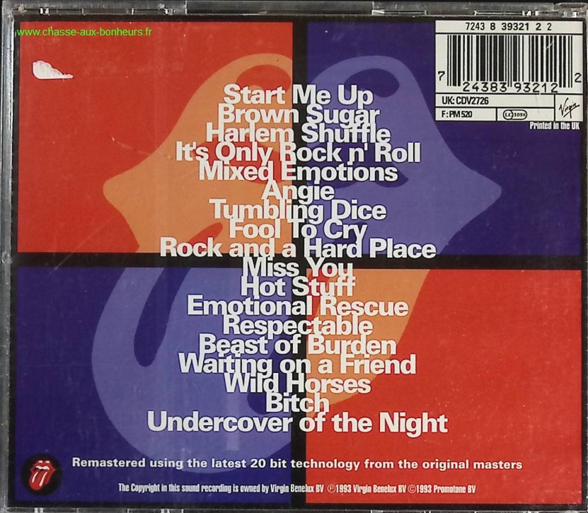 Jump Back - The Best Of The Rolling Stones 1971-1993 - The Rolling Stones - CD
