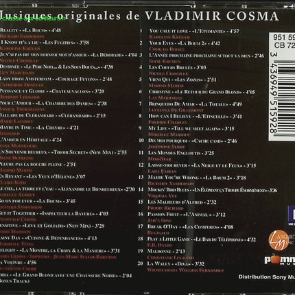 Les plus belles chansons cinéma & télévision - Vladimir Cosma - CD