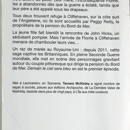 Et Le ciel sera bleu - Tamara McKinley - livre