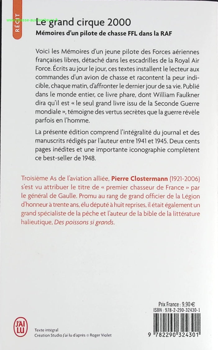 The Great Circus 2000 - Memoirs of an FFL fighter pilot in the RAF - Pierre Clostermann - book