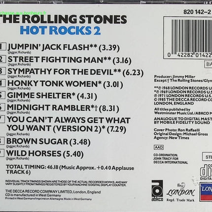 Hot Rocks 2 - Rolling Stones - CD