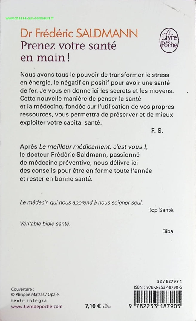Take charge of your health! - Frédéric Saldmann - book