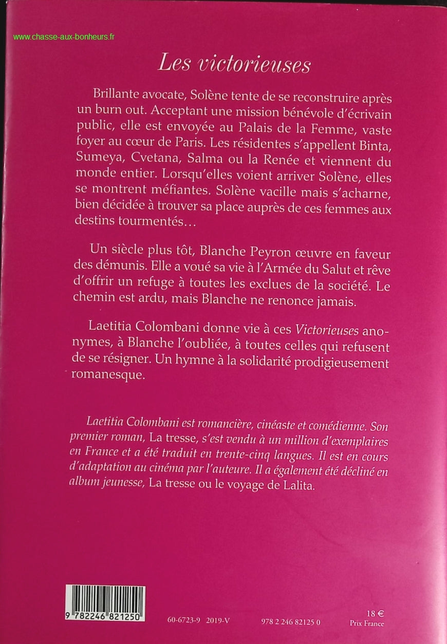 Les victorieuses - Laetitia Colombani - livre