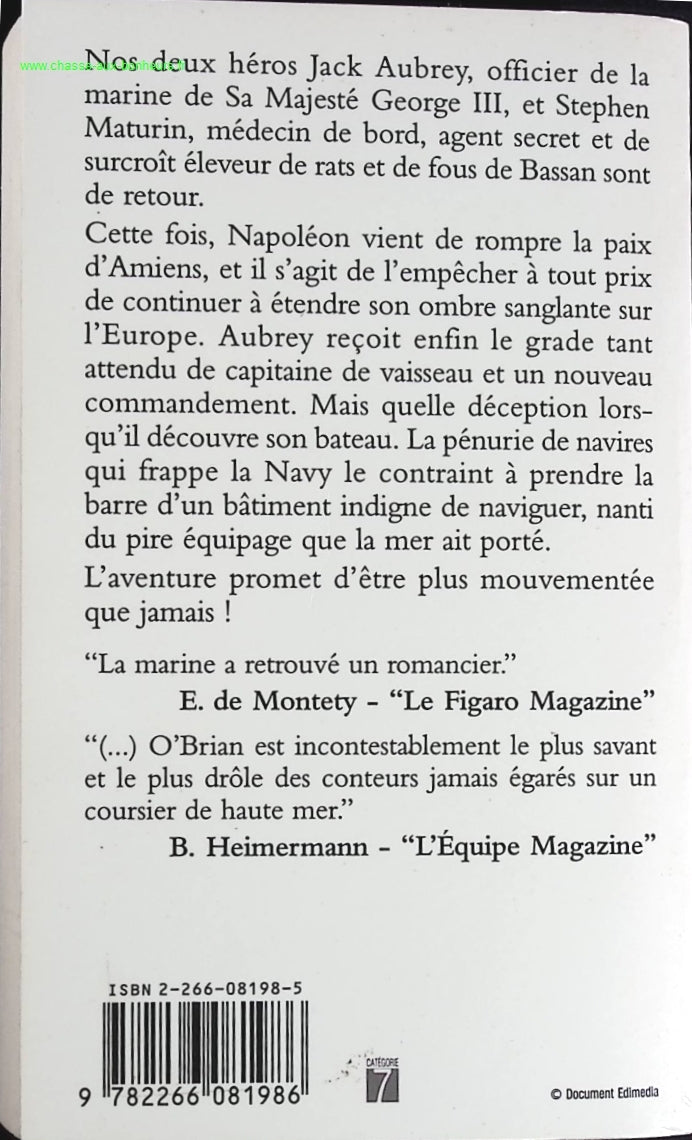 Captain of the Sea - Patrick O'Brian - book