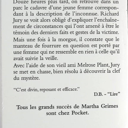 Das Rätsel des Parks - Martha Grimes - Buch
