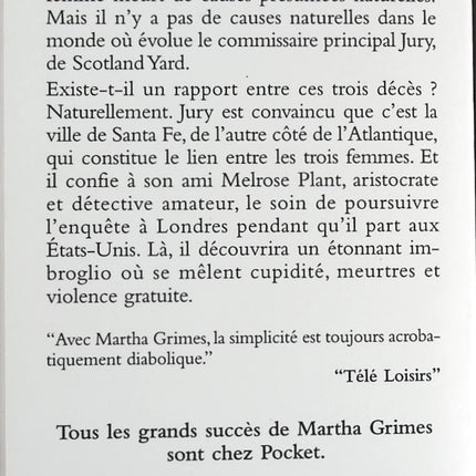 The Salisbury Affair - Martha Grimes - book