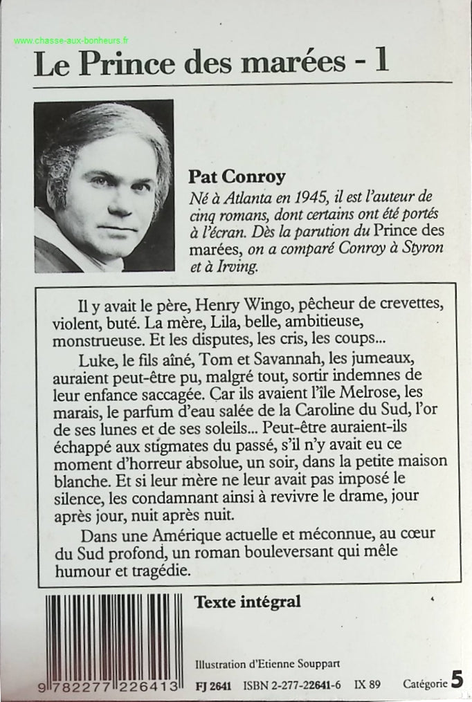 Le Prince Des Marées Tome 1 - Pat Conroy - livre