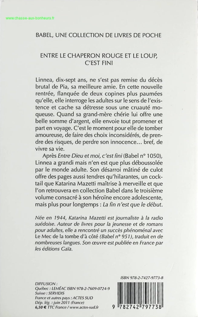 Between Little Red Riding Hood and the Wolf, It's Over - Katarina Mazetti - book