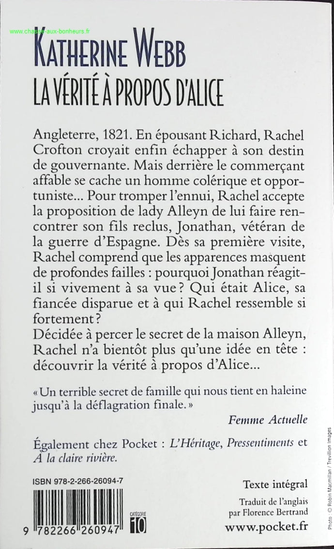 The Truth About Alice - Katherine Webb - book