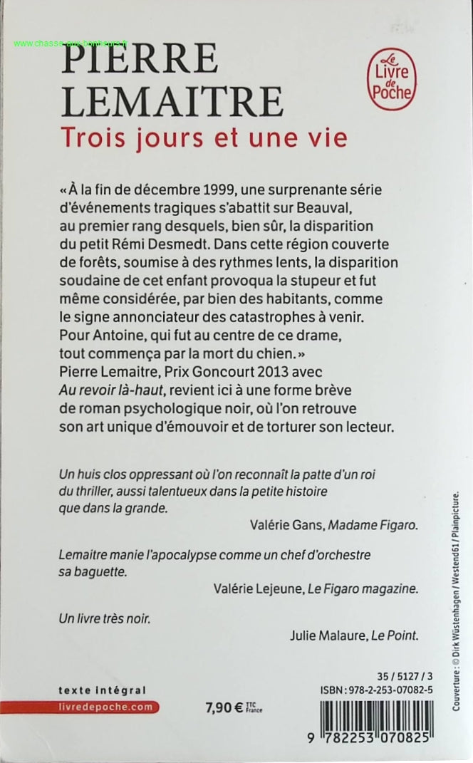 Trois jours et une vie - Pierre Lemaitre - livre