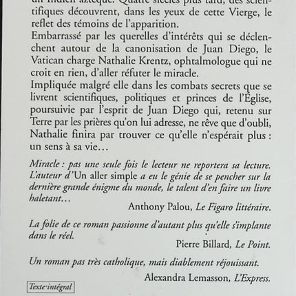 L'Apparition - Didier Van Cauwelaert - livre