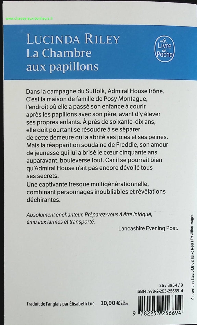 La Chambre aux papillons - Lucinda Riley - livre