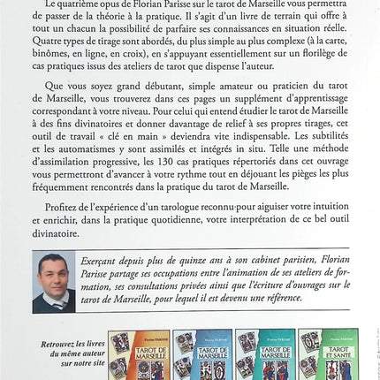 Tarot de Marseille - Tirages et interprétations - Perfectionnement - Florian Parisse - livre