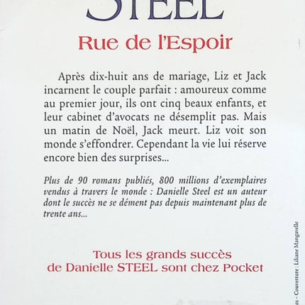 Rue de l'Espoir - Danielle Steel - livre