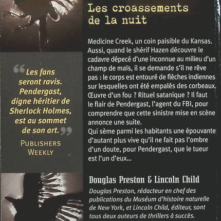 Les croassements de la nuit - Douglas Preston Lincoln Child - livre