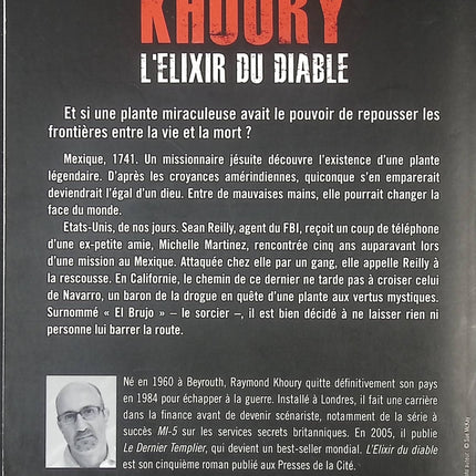 L'élixir du diable - Raymond Khoury - Livre
