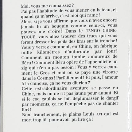 Tango Chinetoque - Frédéric Dard - Livre