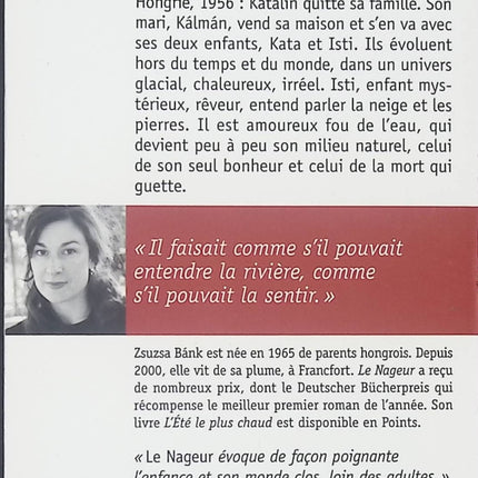 Le Nageur - Zsuzsa Bànk - Livre