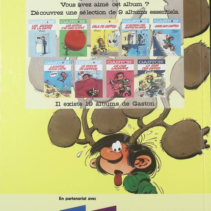 Gaston – Le Gang des Gaffeurs – bande dessinée humoristique de André Franquin – gags et inventions farfelues - livre BD