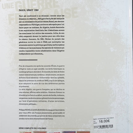 Algérie, une guerre française Tome 5 – Chaos – Philippe Richelle, Alfio Buscaglia – BD historique sur la guerre d’Algérie - Livre BD