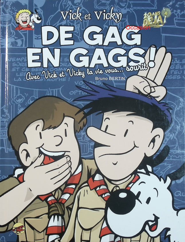 Vick et Vicky – Tome 19 De gag en gags ! – Bruno Bertin – BD jeunesse humoristique et aventures bretonnes - Livre BD