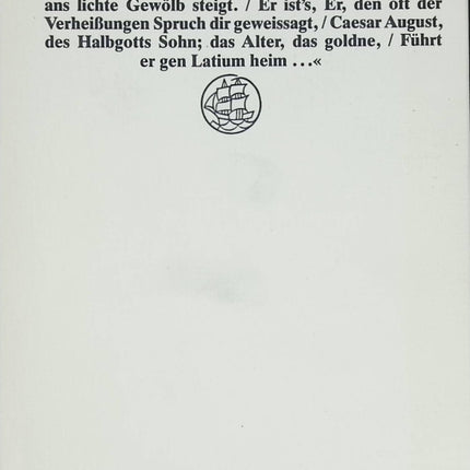 Classiques antiquité Aeneis Virgile Rudolf Alexander Schröder Codex Vergilius Vaticanus épique romaine livre occasion - Livre en Allemand